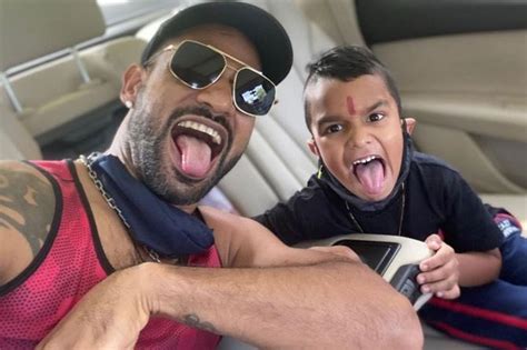 Dhawan reunites with son Zoravar after two years - Rediff Cricket