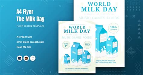 Milk Flyer by Fannanstudio on Envato Elements