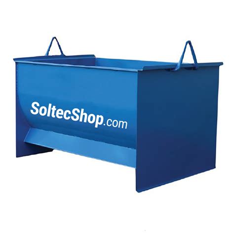 Lifting mortar tub for construction site with hooks stackable and forkable - Soltecshop.com