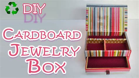 How to make a Cardboard Jewelry Box - Ana | DIY Crafts. - YouTube