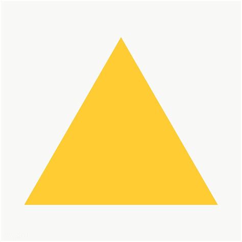 Yellow triangle geometric shape transparent png | free image by rawpixel.com / NingZk V ...