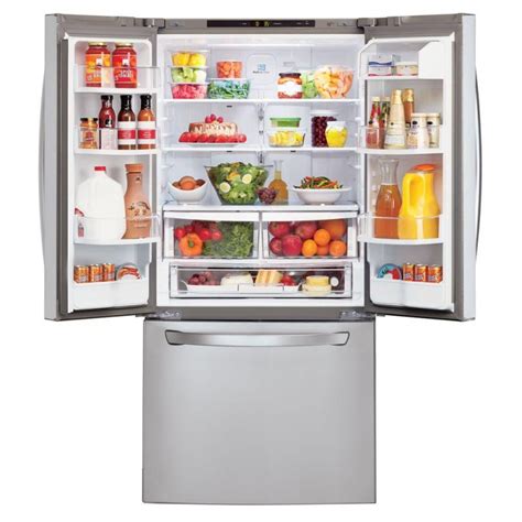 LG LFC22770ST 30 in. W 21.8 cu. ft. French Door Refrigerator in Stainless Steel