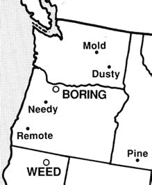 The ZehnKatzen Times: [map design] A Nation Where Boring, Oregon Stands Tall