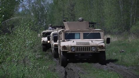 Military Police Company Humvee fire their guns Stock Video Footage ...