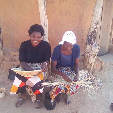 Here are two of our basket weavers in Zimbabwe, Africa. Each basket is ...