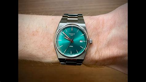 Tissot PRX 35mm Green (New 2022) unboxing and first look - YouTube