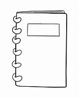 School Notebook Coloring Pages Sketch Page sketch template