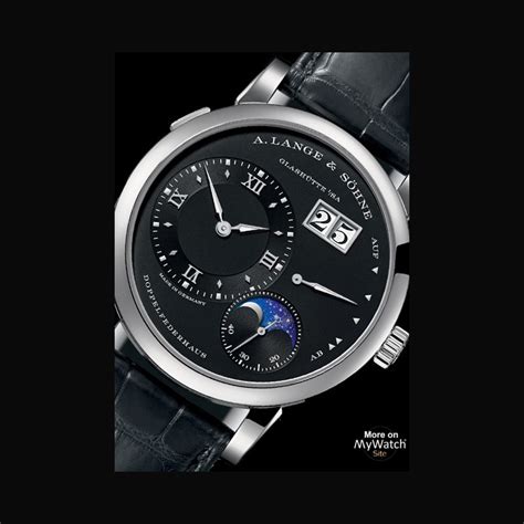 Watch A. Lange & Söhne Lange 1 Moon Phase | Lange 1 192.029 White Gold - Strap Alligator Leather