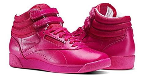 Reebok Freestyle Hi Walking Shoe in Pink - Lyst