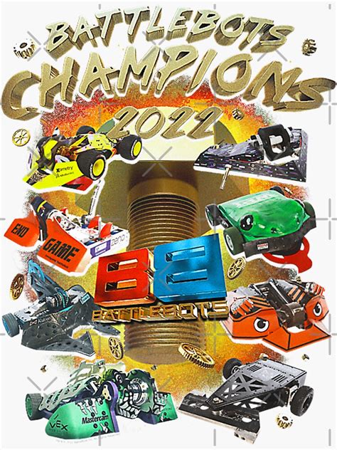 "BattleBots Champions 2022" Sticker for Sale by jaimentonter64 | Redbubble