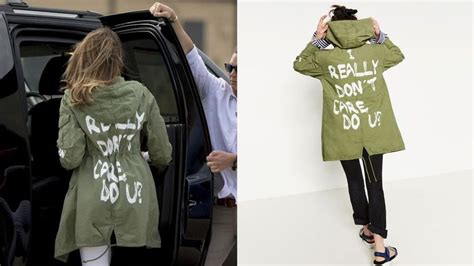 Donald Trump defends wife Melania wearing 'don't care' jacket on ...