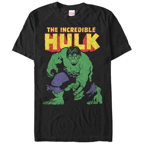 Men's Marvel Incredible Hulk Graphic Tee Black X Large - Walmart.com