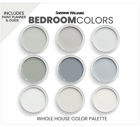 Bedroom paint colors from sherwin williams master bedroom paint color palette best calming ...