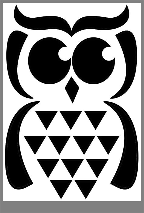 Printable Owl Pumpkin Stencil