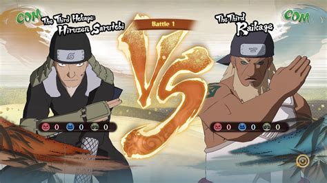 The Third Raikage vs The Third Hokage — Naruto Shippuden Ultimate Ninja Storm 4 - YouTube