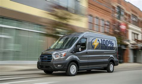 Ford unveils E-Transit electric cargo van with 126 miles of range and ...