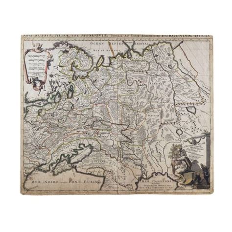 Map of Russia at the End of the 17th Century for sale at Pamono