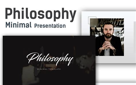 Philosophy - Minimal PowerPoint template - TemplateMonster