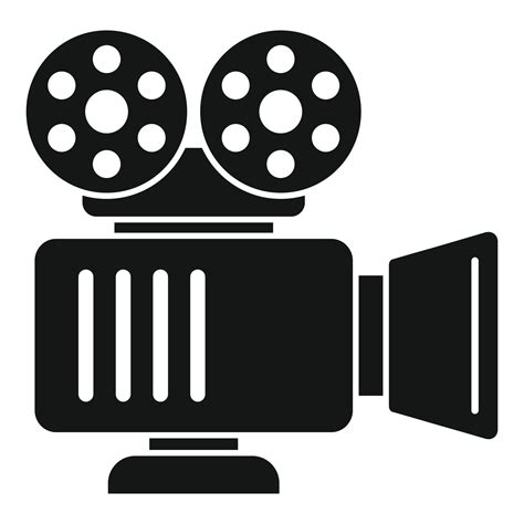 icono de cámara de cine antiguo vector simple. película 15017155 Vector en Vecteezy