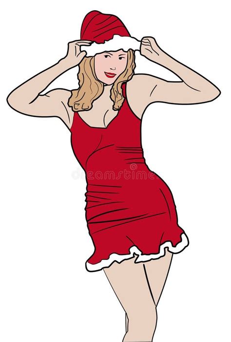 Christmas girl stock illustration. Illustration of clip - 11584932