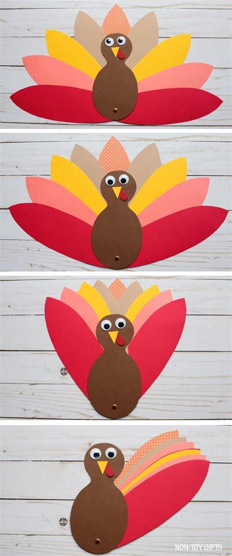 Paper Turkey Craft (With Template) - Thanksgiving Craft For Kids | Thanksgiving crafts, Turkey ...