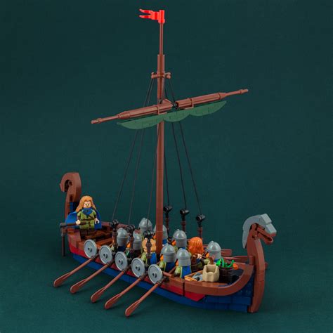 LEGO MOC LEGO Viking Longship by JonasKramm | Rebrickable - Build with LEGO