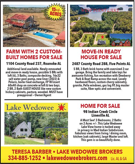 Lake Wedowee Brokers showcases three beautiful listings – Winters Media