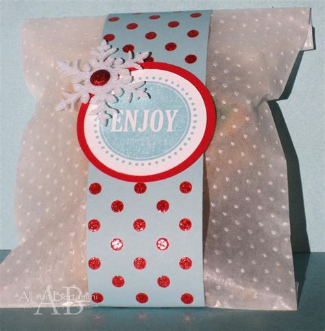 Embellished Paper: Christmas Cookie Bags