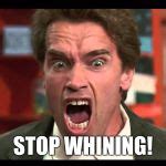 arnold schwarzenegger stop whining Meme Generator - Imgflip