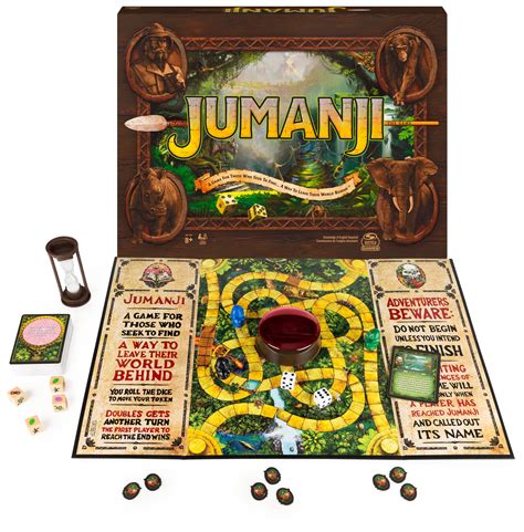 Buy Jumanji The Game, The Classic y Adventure Family Board Game Based on The Action-Comedy Movie ...