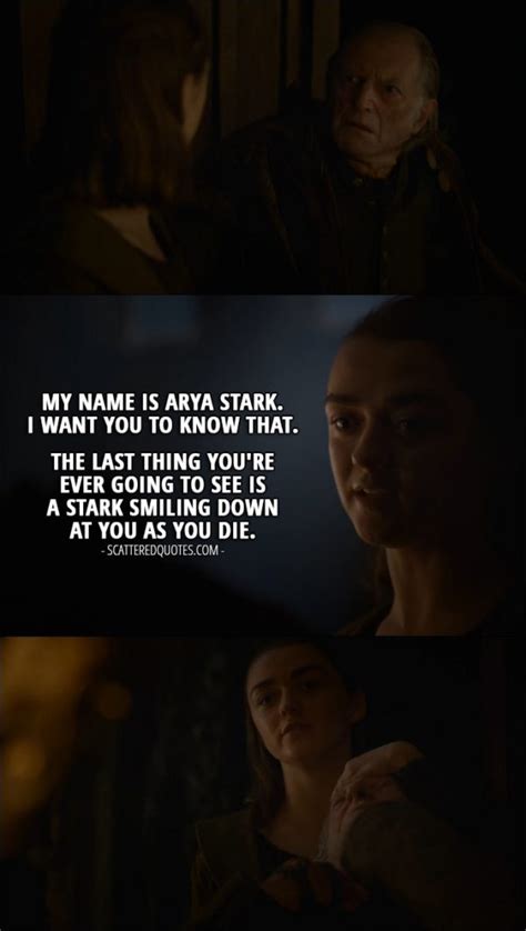 30+ Best 'Arya Stark' Quotes | Game of Thrones | Scattered Quotes