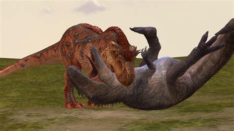 Tyrannosaurus Rex kills Giganotosaurus by kongzillarex619 on DeviantArt