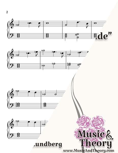 Here Comes the Bride Piano Sheet Music | MusicAndTheory.com