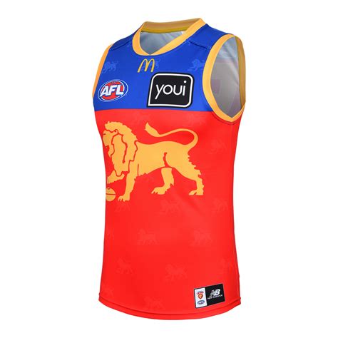 Brisbane Lions 2024 NEW BALANCE AFL Mens Away Guernsey - New Balance