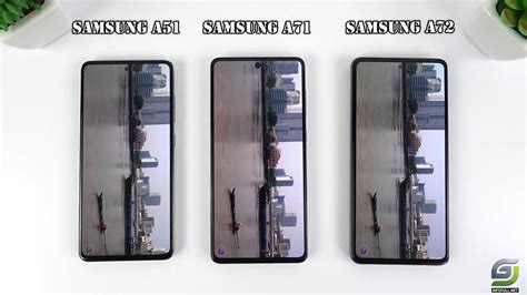 Samsung A72 vs Samsung A71 vs Samsung A51 | Fingerprint, Video test display, Speedtest ...