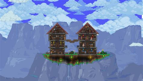 Floating island base : r/Terraria