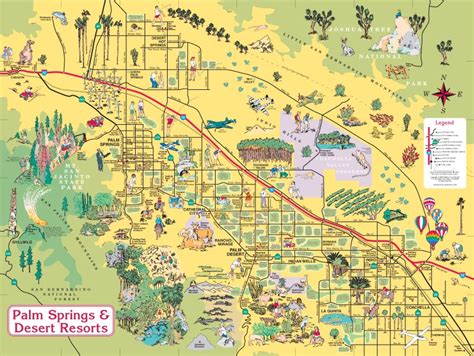 Navigating The Oasis: A Comprehensive Guide To The Palm Springs Map - Maps With Latitude and ...