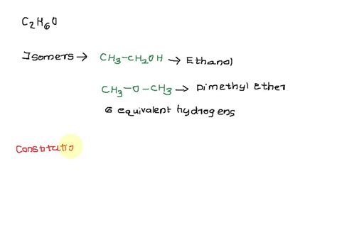 SOLVED: Build the two isomers of C2H6O. Questions a. Draw the ...