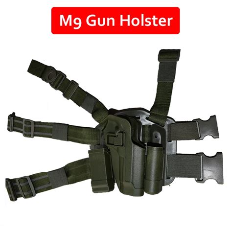 Hunting Airsoft Beretta M9 Gun Holster Tactical Military Paintball Pistol Leg Holster Fit For ...