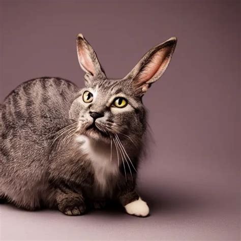 cat - rabbit hybrid, a cross between a cat and a | Stable Diffusion