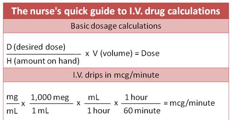 26+ Nursing Dosage Calculations Cheat Sheet - HanninRebeka