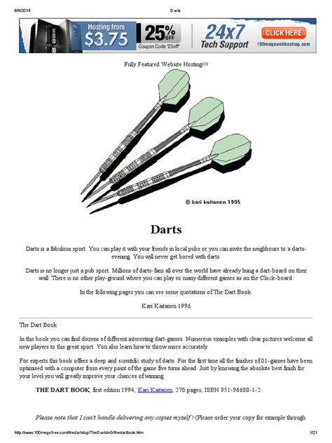 Darts - Basics and Finishes | Probability | Leisure