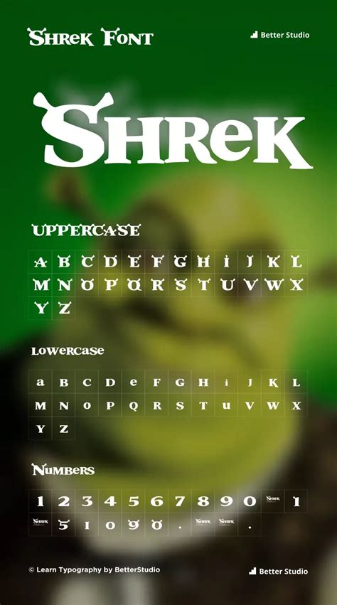 Shrek Font: Download Free Font and Logo | Shrek, Lettering, Fonts