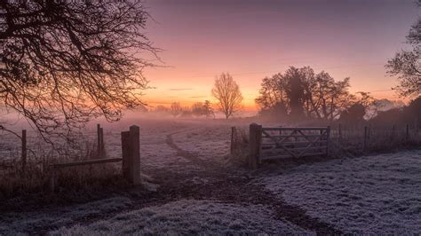 Winter sunrise in Dedham, Colchester, England - Bing™ Wallpaper Gallery