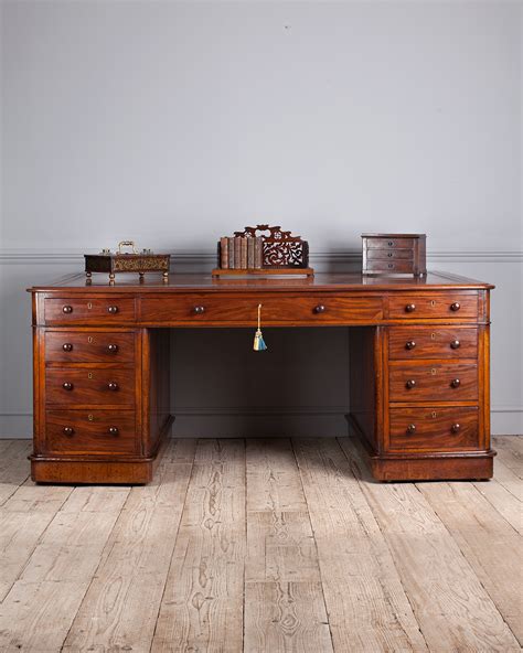 Antique partners desk, large antique desk, double sided desk : Antique Bureau - Antique Desks ...