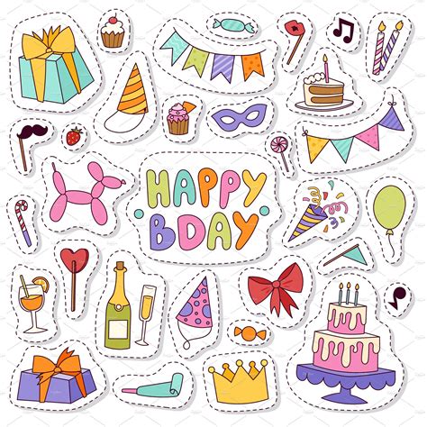 Happy birthday icons vector | Happy birthday icons, Birthday icon ...