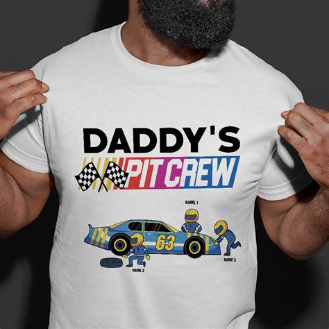 Personalized Racing Gifts For Nascar Grandpa Pit Crew Custom Shirts - GoDuckee