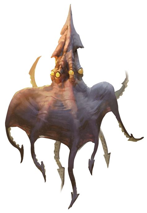 Darkmantle (from the fifth edition D&D Monster Manual). Art by Mark Behm. | Fantasy creatures ...