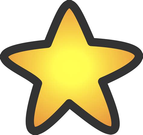 Clipart - Gold star