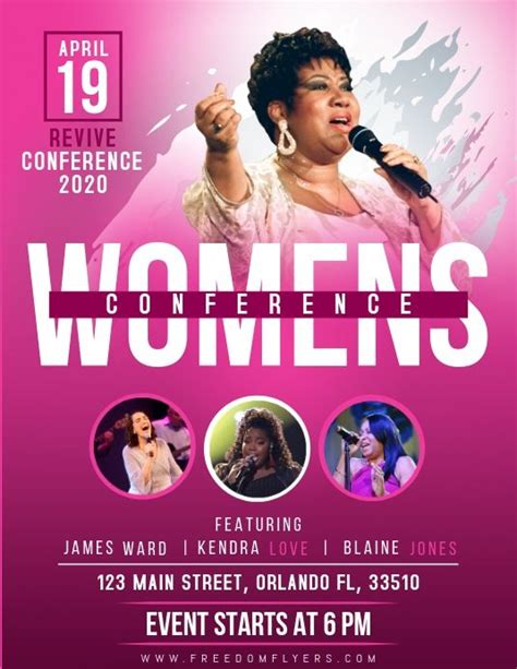 Church Womens Conference Flyer Template | Event flyer templates, Graphic design flyer, Church ...